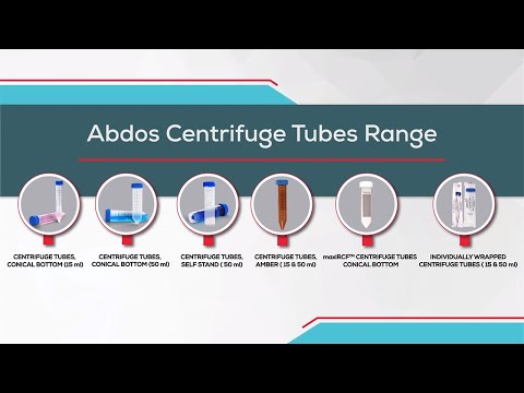 ABDOS Sterile Racked Centrifuge Tubes – 15 mL