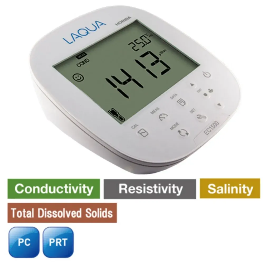 HORIBA LAQUA EC1500-S Benchtop Conductivity / Resistivity / TDS / Salinity / Temperature Meter