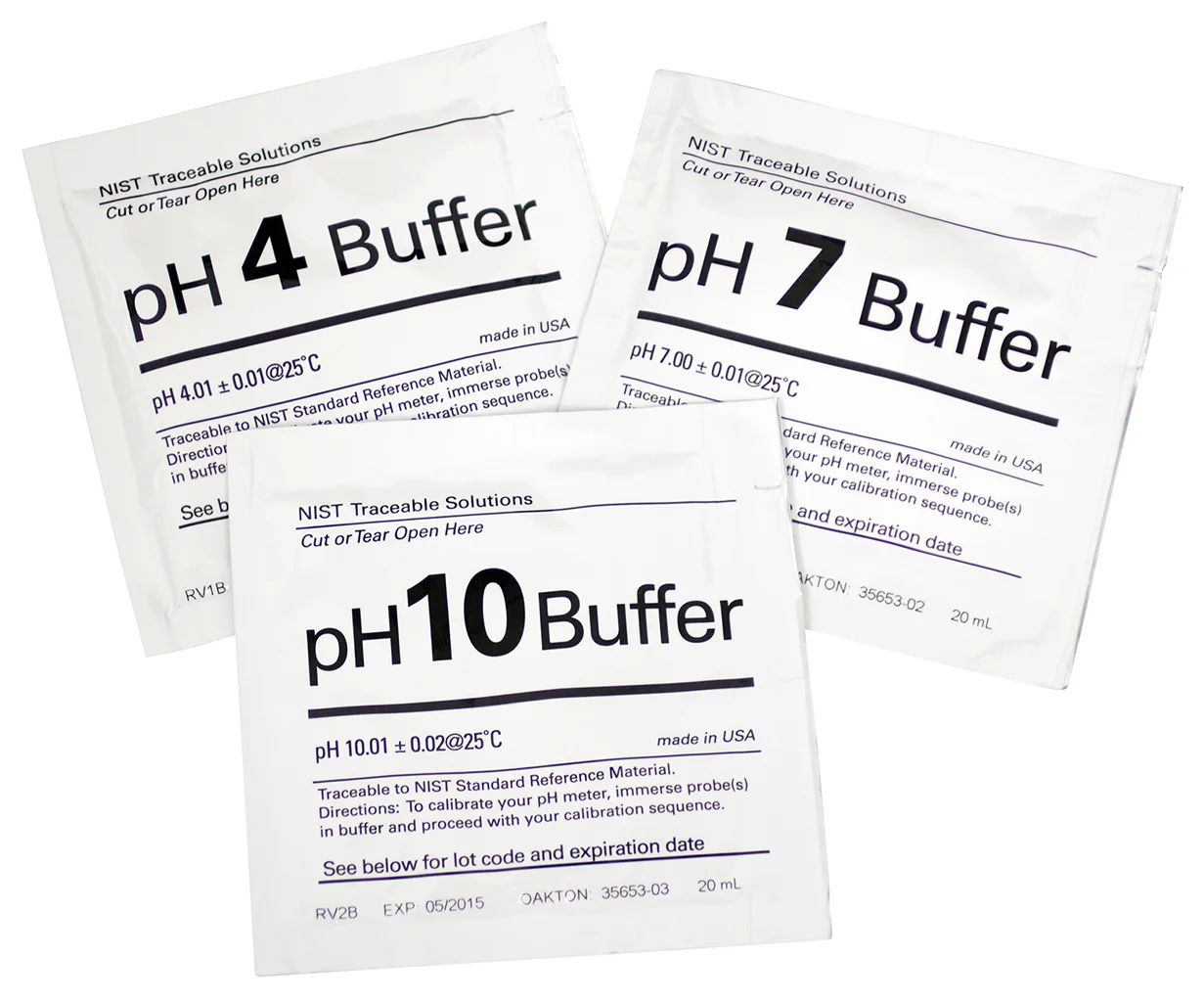 [BUF-51102043-20] pH10.01 Buffer Sachets – 20 × 25 mL