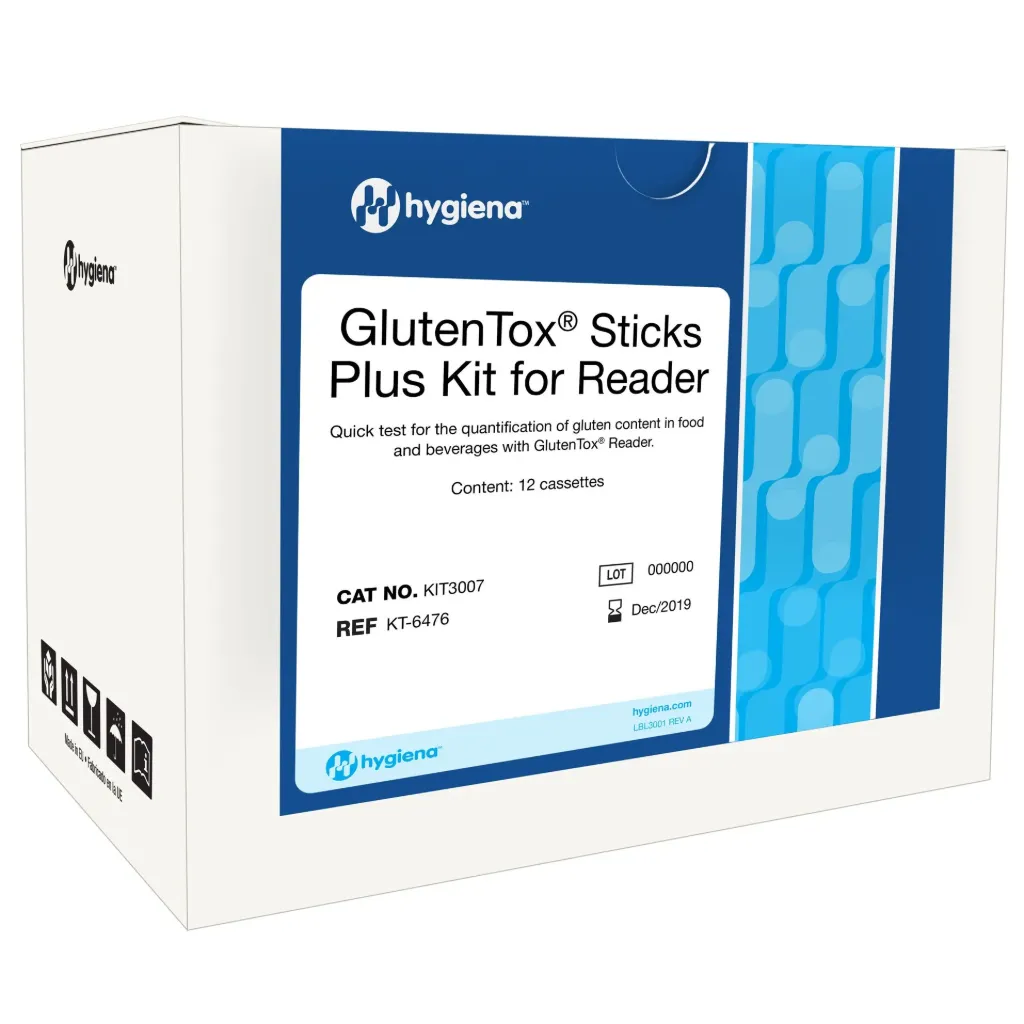 Hygiena® GlutenTox® Sticks Plus for Cube - Quantitative Gluten Detection Strips