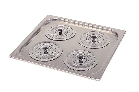 Clifton SLR1-14 Stainless Steel Concentric Ringed Lid, 4 × 114mm for models NE1 & NE1BD