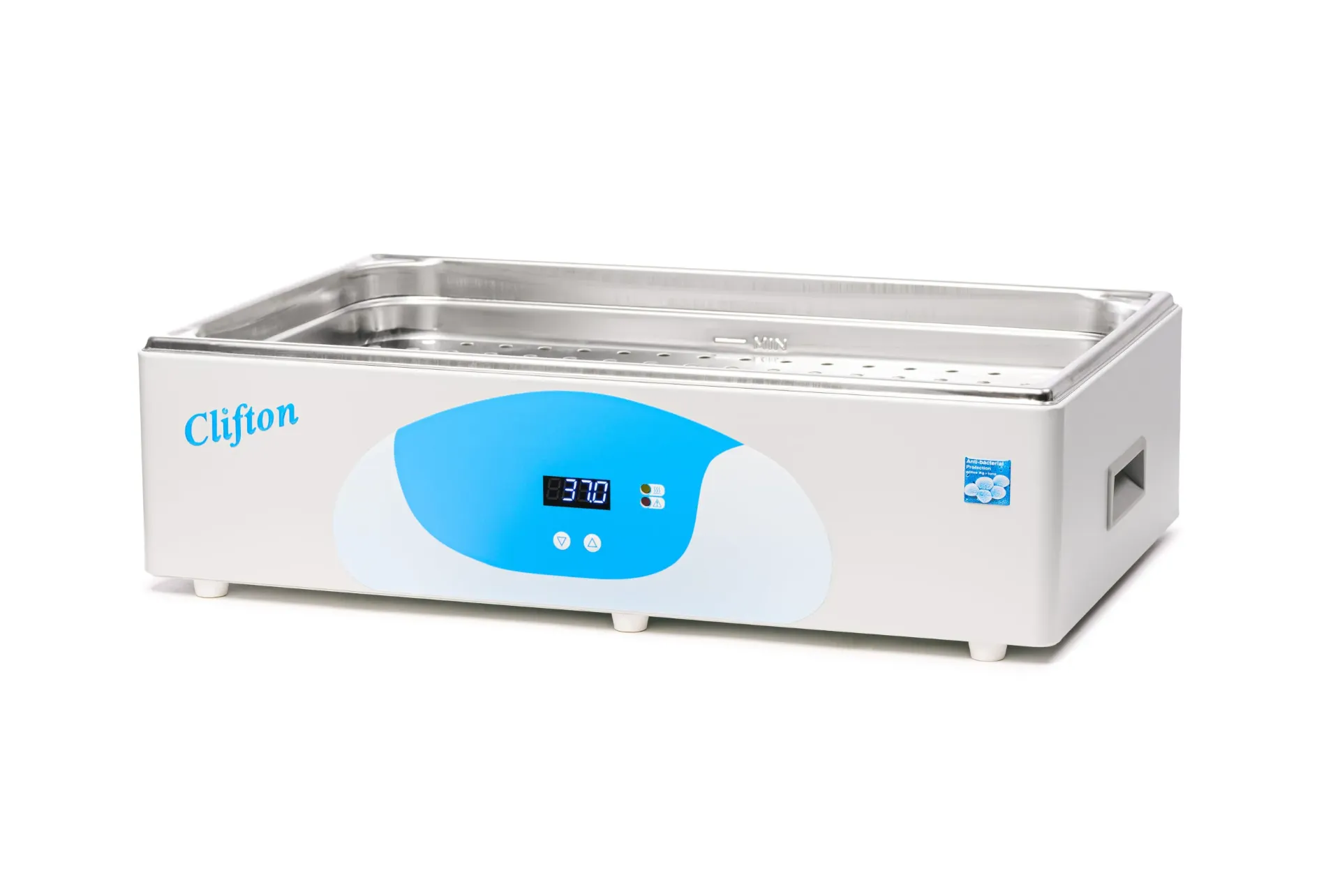 Clifton ShallowBath™ NE2-9D Digital Water Bath – 9L, Low Profile, 0.1°C Resolution