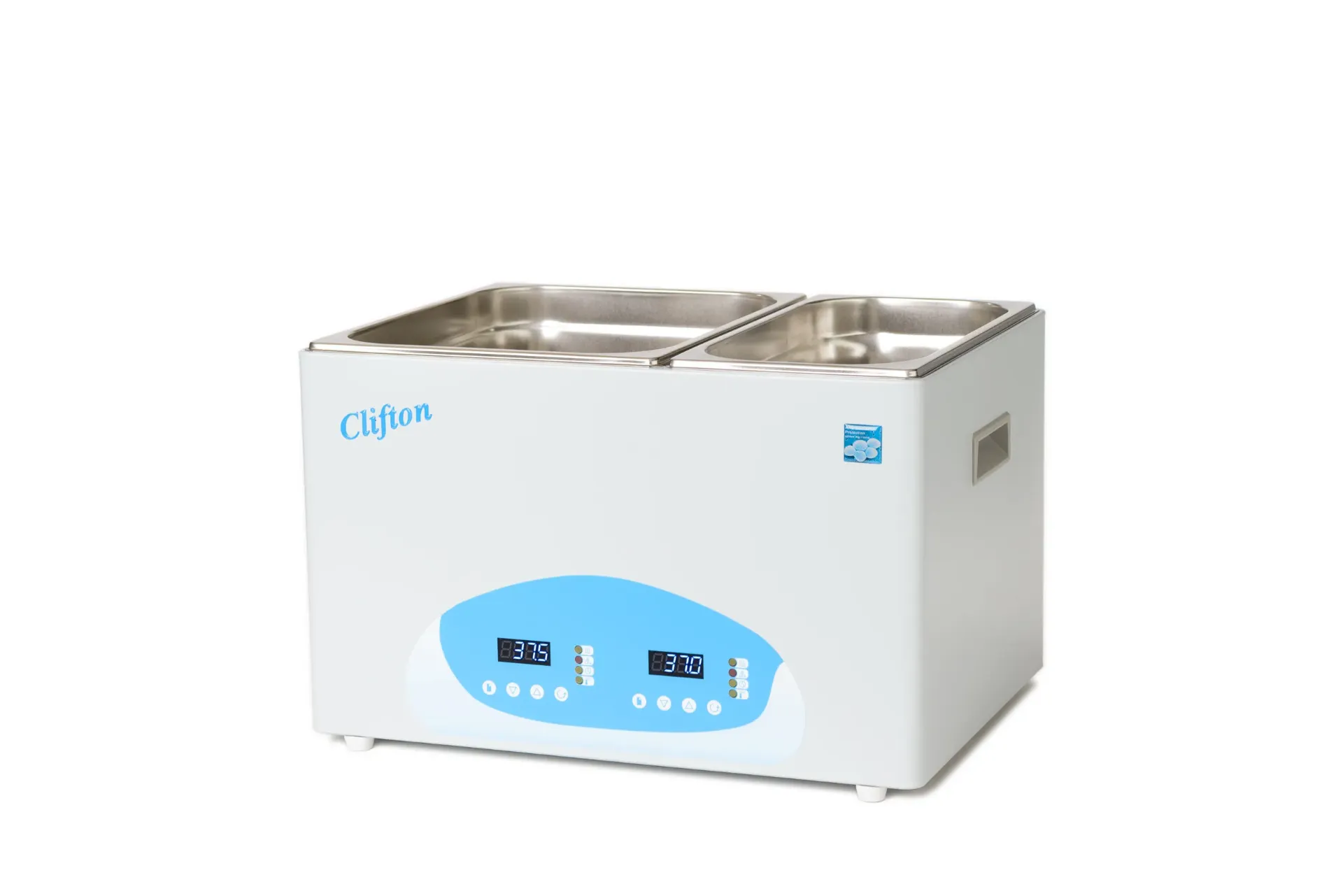 Clifton DuoBath™ Digital Water Bath NE2D-4/8 – Dual 4L + 8L Chambers, Independent PID Control